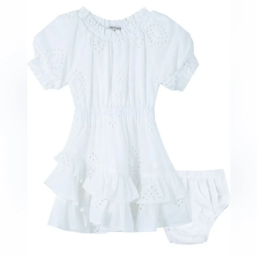 HABITUAL Girls Eyelet Dress